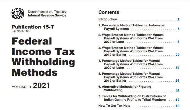 Federal Income Tax Withholding Tables 2021 768x446 
